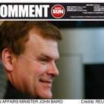 John Baird profile with masthead