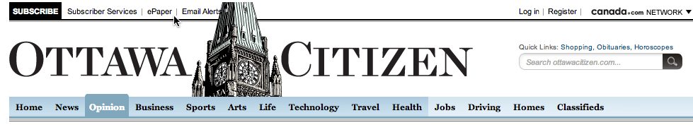 Ottawa Citizen Masthead