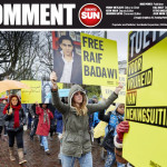 Raif Badawi protest