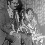 Tarke and Nargis at their wedding on August 10, 1984