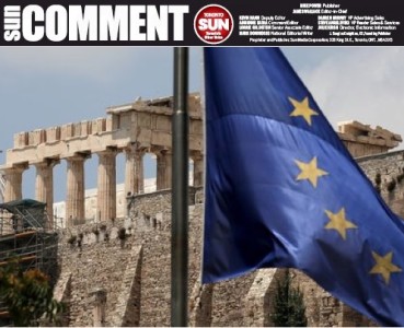 Toronto Sun masthead Greece